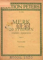 20 STUDIEN  FUR VIOLONCELLO  OPUS 11（ PDF版）