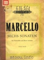 SECHS SONATEN  FUR VIOLONCELLO UND BASSO CONTINUO（ PDF版）