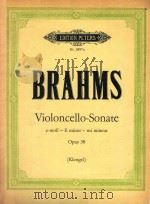 SONATE  FUR KLAVIER UND  VIOLONCELLO  OPUS 38  HERAUSGEGEBEN VON  JULIUSKLENGEL（ PDF版）