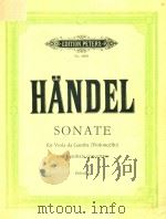 SONATE  FUR VIOLA DA GAMBA (VIOLONCELLO)  UND CEMBALO CONCERTATO  HERAUSGEGEBEN VON  WALTER SCHULZ（ PDF版）