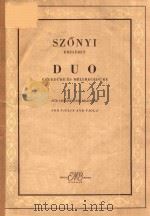DUO  HEGEDURE ES MELYHEGEDURE  FUR VIOLINE UND BRATSCHE  FOR VIOLIN AND VIOLA（9 PDF版）