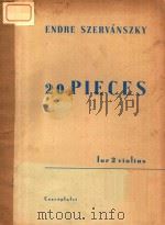 20 easy pieees for 2 violins 20 konnyu darab 2 hegedure PDF电子版封面