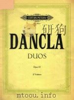 CHARLES DANCLA DREI LEICHTE DUOS fur 2 Violinen Opus 23 PDF电子版封面