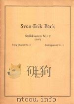 Sven-Erik Back  Strakkvartett N:r 2（ PDF版）