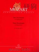 Drei Divertimenti fur Streichquartett Three Divertimenti for String Quartet PDF电子版封面 W.A.MOZART