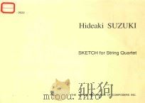 SKETCH for String Quartet 1996 PDF电子版封面