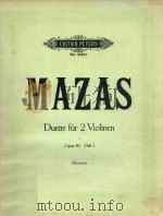 SIX  DUOS  pour  deuf  Violons（ PDF版）