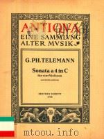 SONATA a 4 in C  fur vier Violinen（ PDF版）