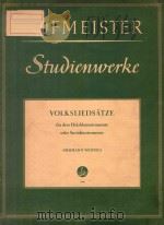 VOLKSLIEDSATZE（12 PDF版）