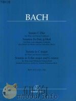 SONATA IN C MAJOR FOE FLUTE AND BASSO CONTINUO SONATAS IN E-FLAT MAJOR AND G MINOR FOR FLUTE AND OBB（ PDF版）