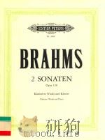 2 SONATEN FUR KLARINETTE (ODER VIOLA) UND KLAVIER FOR CLARINET (OR VIOLA) AND PIANO（ PDF版）