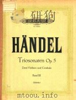 TRIOSONATEN OPUS 5 ZWEU VIOLINEN UND CEMBALO BAND III PDF电子版封面 G.F.HANDEL