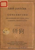 CONCERTINO 1925 PDF电子版封面 LEOS JANACEK