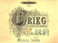 EDVARD GRIEG HOLBERG SUITE FOR STRING ORCHESTRA（ PDF版）