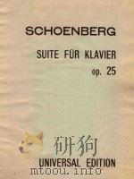 SUITE FUR KLAVIER OP.25（ PDF版）
