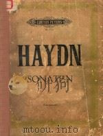 SONATEN FUR KLAVIER ZU ZWEI HANDEN BAND I PDF电子版封面 JOSEPH HAYDN