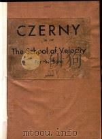 THR SCHOOL OF VELOCITY FOR THE PIANO OP.299（ PDF版）