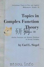 TOPICS IN COMPLEX FUNCTION THEORY VOL.III（1973 PDF版）