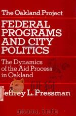 FEDERAL PROGRAMS AND CITY POLITICS（1975 PDF版）