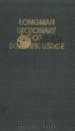 LONGMAN DICTIONARY OF SCIENTIFIC USAGE 1979 PDF电子版封面 058252587X
