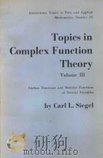 TOPICS IN COMPLEX FUNCTION THEORY WOL.Ⅲ（1973 PDF版）