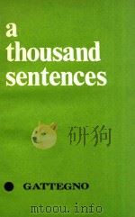 A THOUSAND SENTENCES（1974 PDF版）
