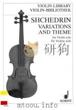 Variations and theme for violon solo Variationen und thema: für violine solo 1999 PDF电子版封面