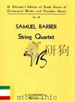 String quartet Op. 11（1943 PDF版）