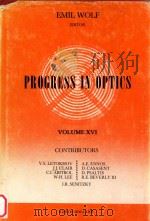 PROGRESS  IN  OPTICS  VOLUME  XVI（1978 PDF版）