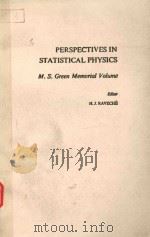 PERSPECTIVES IN STATISTICAL POHYSICS M.S.GREEN MEMORIAL VOLUME 1981 PDF电子版封面 0444860266 H.J.RAVECHE