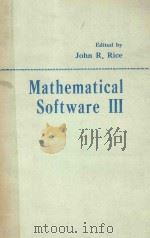 MATHEMATICAL SOFTWARE III（1977 PDF版）