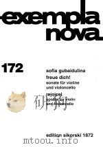 exempla nova  172  freue dich!  sonate für violine und violoncello（1992 PDF版）