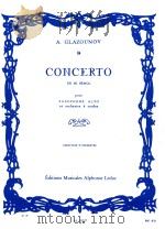 CONCERTO EN MI BéMOL pour SAXOPHONE ALTO et orchestre à cordes 1936 PDF电子版封面 9790046192579