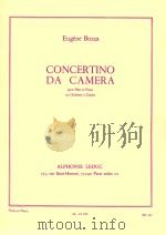 CONCERTINO DA CAMERA  pour Flute et Piano ou Ochestre à Cordes  AL23355（1964 PDF版）