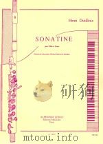SONATINE  pour Flute et Piano   Concours du Conservatoire Supérieur de Musique  AL20257（1943 PDF版）