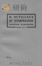 IIE SYMPHONIE “ LE DOUBLE” P.H.239 1962 PDF电子版封面 9790047317216