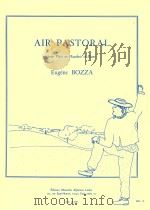 AIR PASTORAL  pour Fl?te ou Hautbois et Piano  AL25409（1976 PDF版）