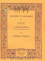 SICILIENNE ET BURLESQUE  pour FLUTE ET PIANO OU ORCHESTRE（1953 PDF版）