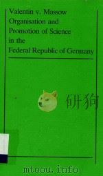 Organisation and promotion of science in the Federal Republic of Germany（1983 PDF版）