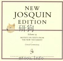 Volume 19  MOTETS ON TEXTS FROM THE NEW TESTAMENT 1  Critical Commentary（1998 PDF版）