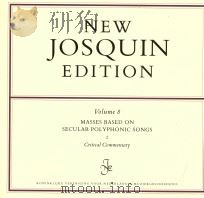 Volume 8  MASSES BASED ON SECULAR POLYPHONIC SONGS 2  Critical Commentary（1996 PDF版）