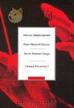 Seven Summer Songs Untuned Percussion 2 1995 PDF电子版封面