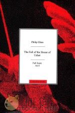 The Fall of the House of Usher  Full Score Act I（1988 PDF版）