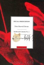 Strathclyde Concerto No. 2 For Cello and Piano Reduction 1988 PDF电子版封面