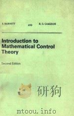 INTROFUCTION TO MATHEMATICAL CONTROL THEORY SECOND EDITION 1985 PDF电子版封面 0198596405 S.BARNETT R.G.CAMERON