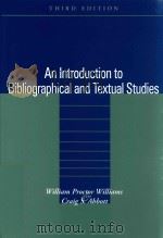 AN INTRODUCTION TO BIBLIOGRAPHICAL AND TEXTUAL STUDIES THIRD EDITION（1999 PDF版）