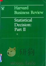 Harvard Business Review Statistical Decision:Part II 1964 PDF电子版封面 0867350121
