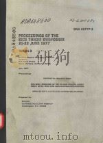 PROCEEDINGS OF THE DICE THROW SYMPOSIUM 21-23 JUNE 1977 VOLUME 3 1977 PDF电子版封面
