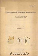 X-RAY-LINE-PROFILE ANALYSIS OF TITANIUM ALLOYS（1975 PDF版）