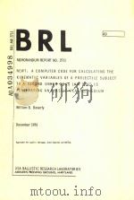 NEWT: A COMPUTER CODE FOR CALCULATING THE KINEMATIC VARIABLES OF A PROJECTILE SUBJECT TO A SECOND OR（1976 PDF版）